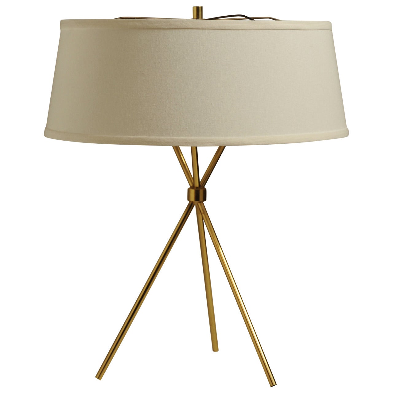 Hansen Brass Tripod Table Lamp
