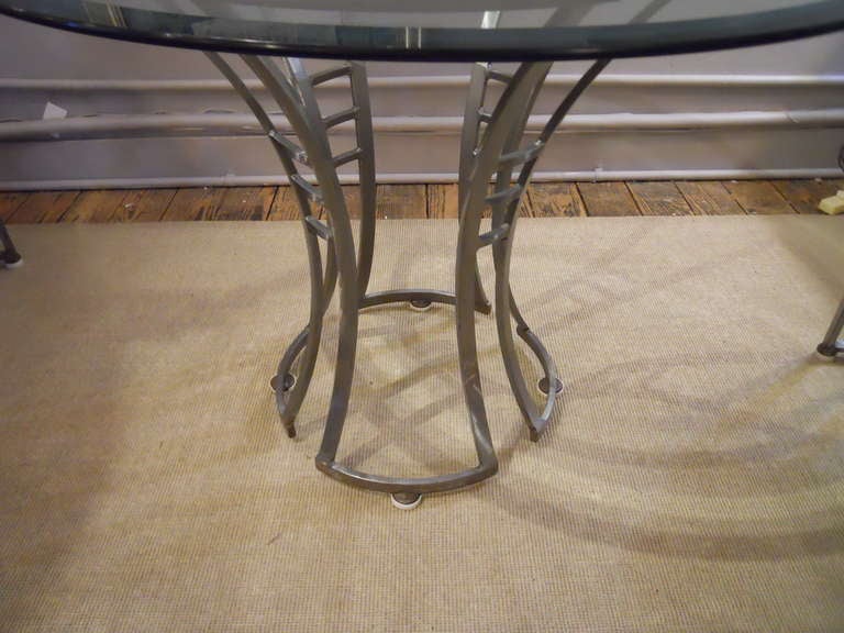 American Vintage Woodard Cast Aluminum Table and Chairs