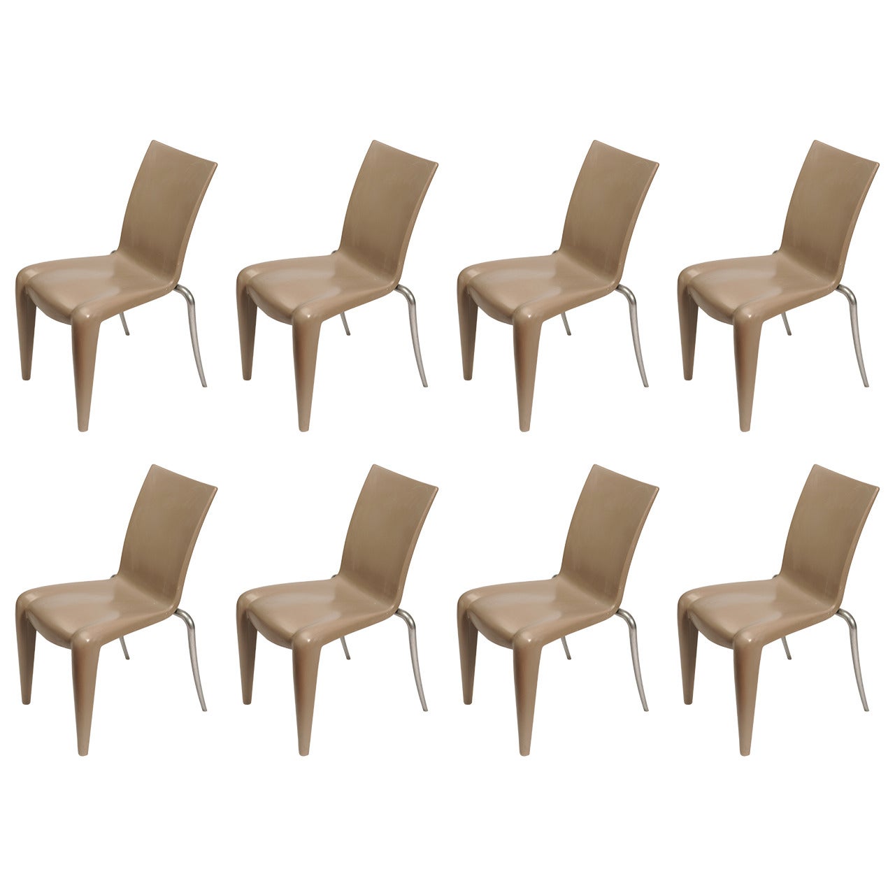 Set of Eight Philippe Starck "Louis xx" Chairs