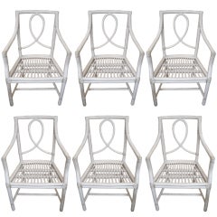 Set of 6 McGuire Armchairs