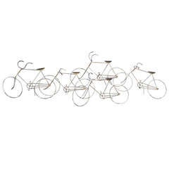 Charming Curtis Jere Bicycle Wall Sculpture