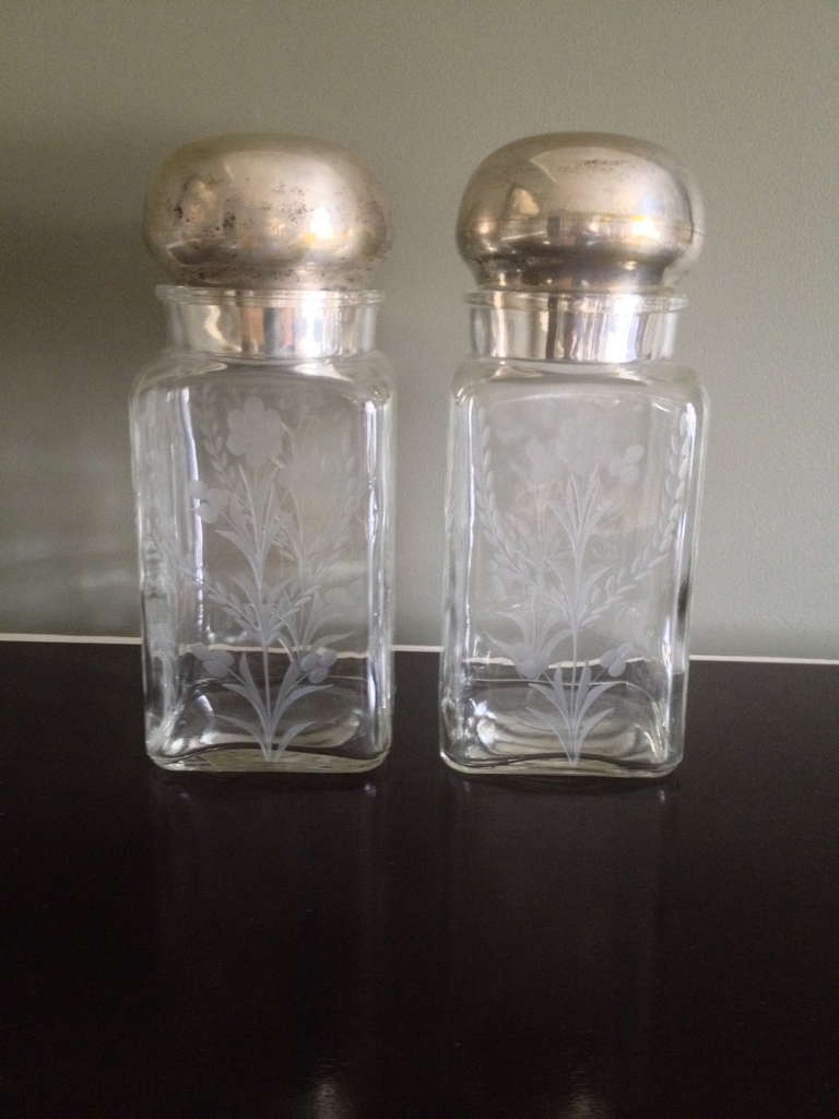 Pair of Large Vintage Apothecary Jars
