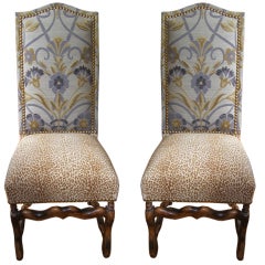 Pair of Louis XIII French Sidechairs