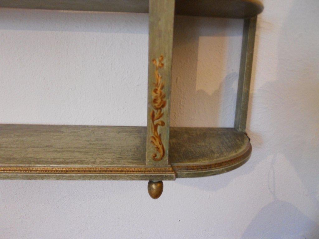 Antique Handpainted French Wall Shelf at 1stDibs