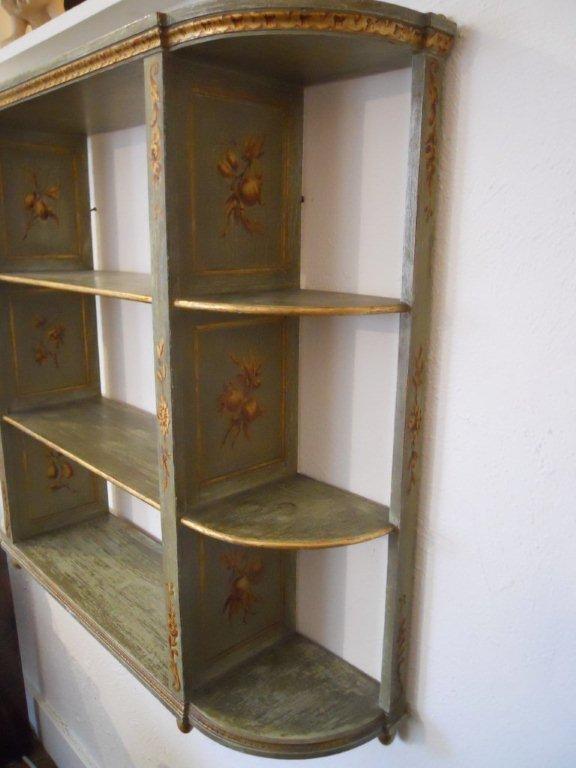 Antique Handpainted French Wall Shelf at 1stDibs