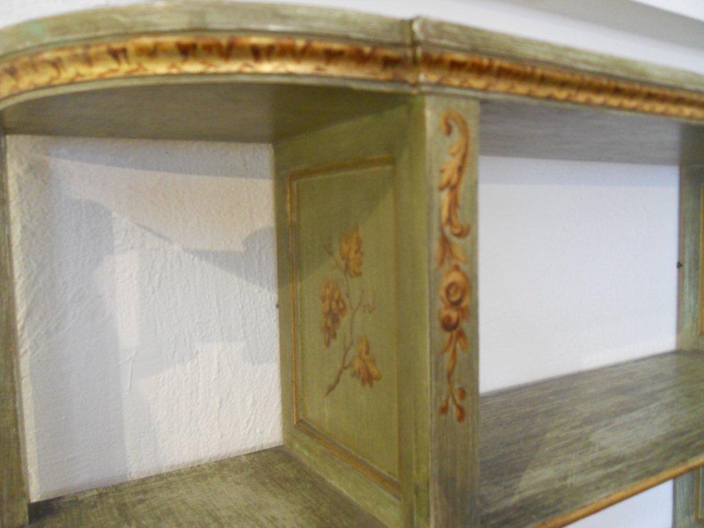 Antique Handpainted French Wall Shelf at 1stDibs