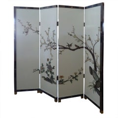 Antique Magnificent Coromandel Lacquered Screen