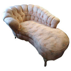 Dreamy Used Tufted Upholstered Chaise Recamier