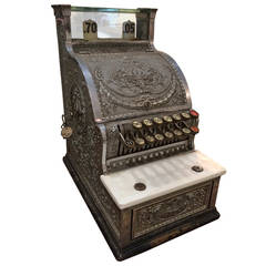 Museum Quality Nickel Finish "National" Cash Register