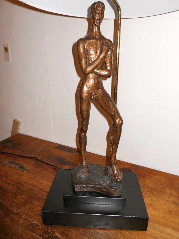 Nude Male Sculpture Lamp