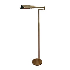 Koch + Lowy Articulating Adjustable Brass Floor Lamp