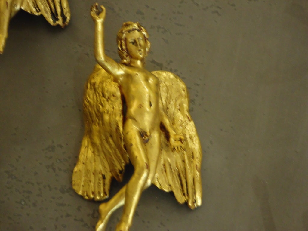 Lot of 15 Metal Gilded Angels