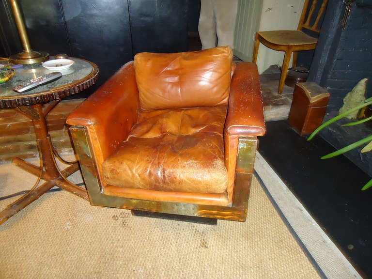 Pair of Paul Evans Studio Custom Cube Chairs In Fair Condition In Hopewell, NJ