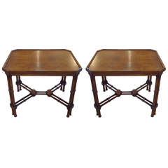 Pair of Midcentury Modern Walnut End Tables