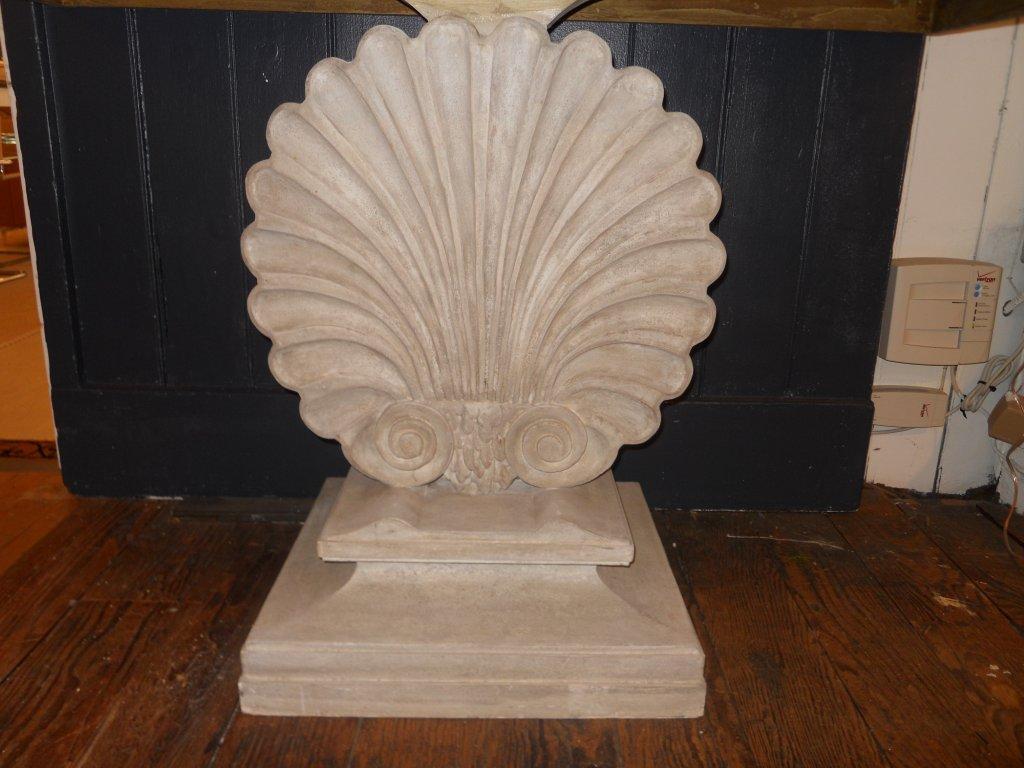 Console with Shell Motif