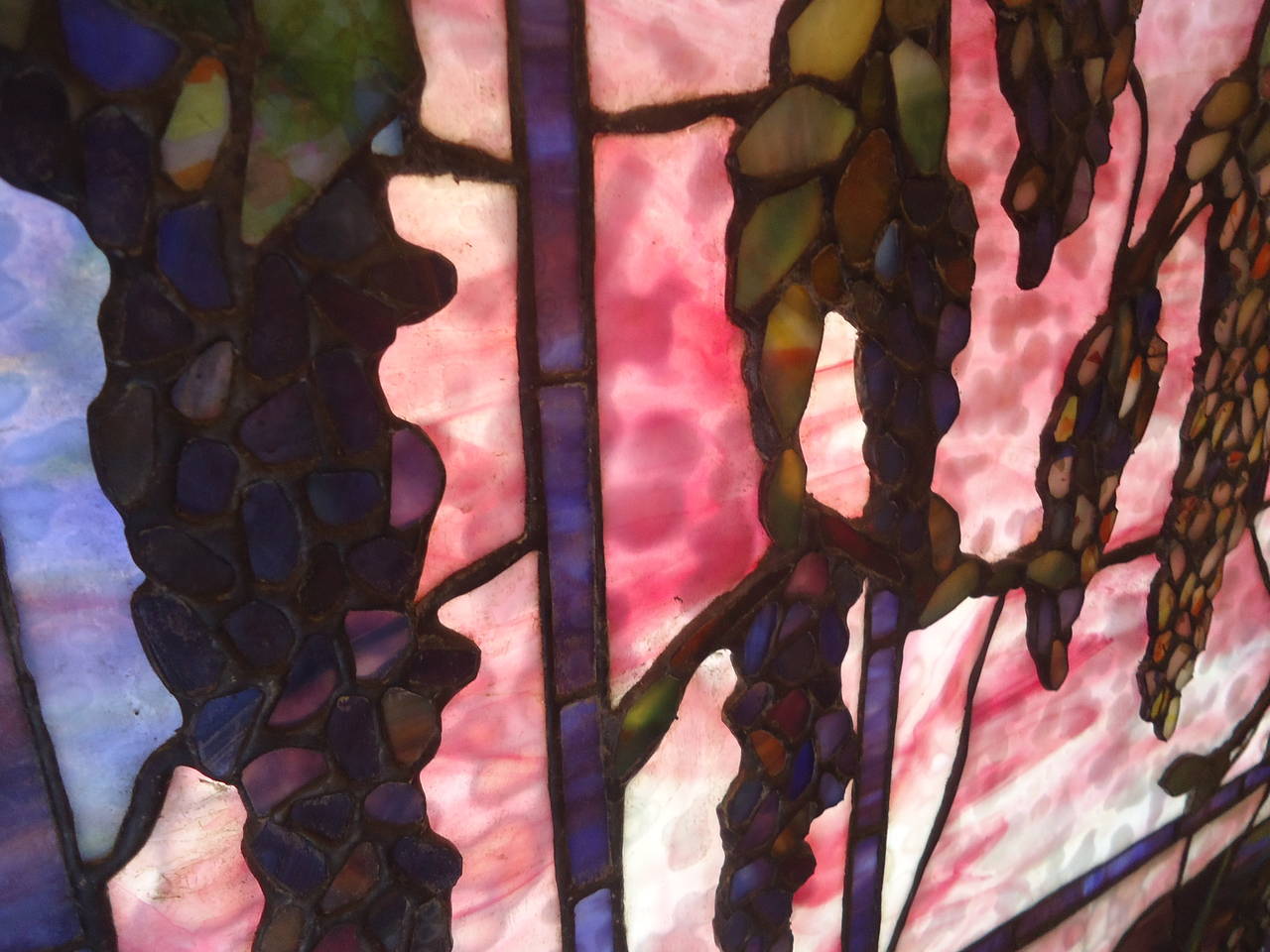 Breathtaking Leaded Glass from Harlem Brownstone In Excellent Condition In Hopewell, NJ