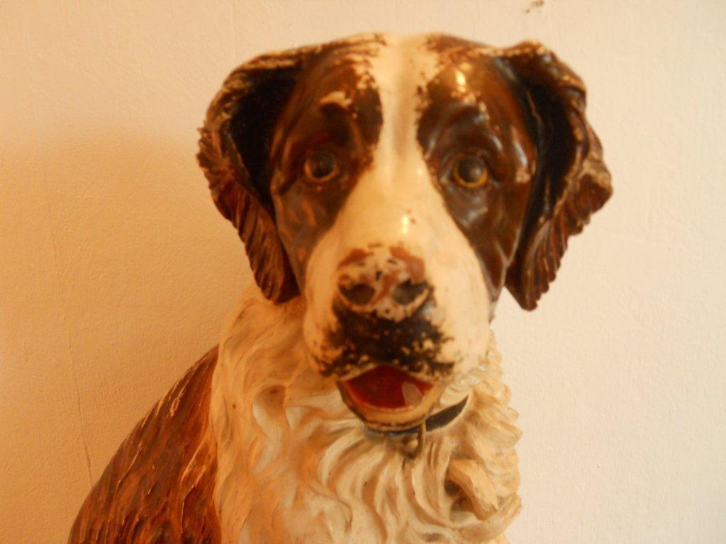 Suchard Chocolate Co. Terracotta Vintage Dog Mascot