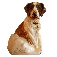 Suchard Chocolate Co. Terracotta Vintage Dog Mascot