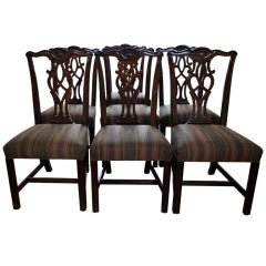 Set of Chippendale style Dining Chairs