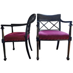 Pair of Glamorous Regency Chairs