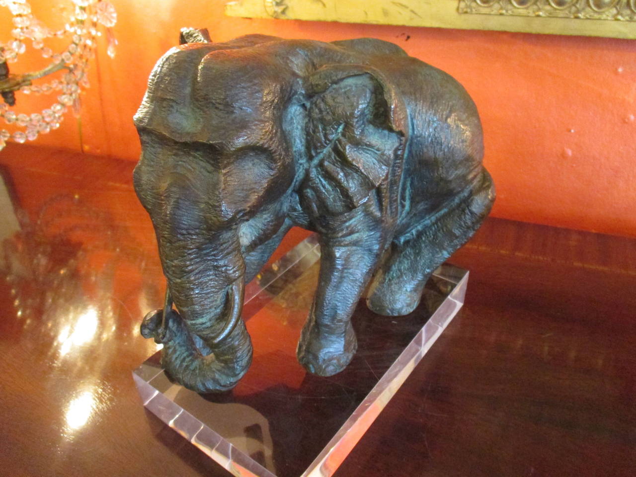 American Fabulous Pair of Bronze Elephants