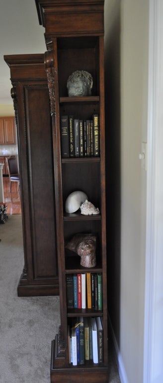 20th Century Custom Corinthian Bookcase TV Cabinet