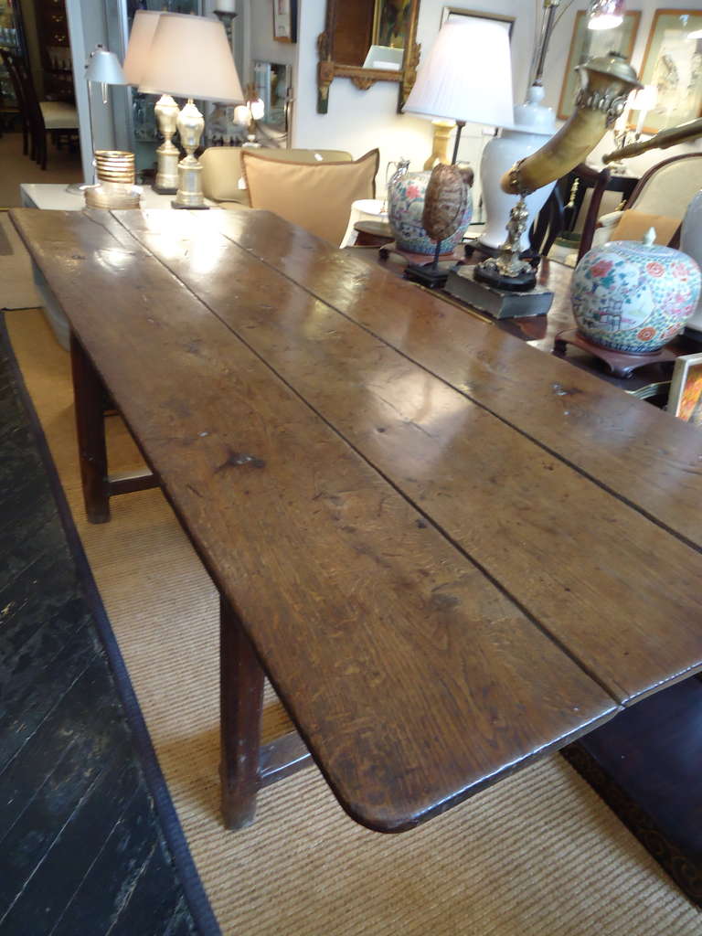 Antique French Farm Table Desk 1