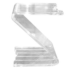Z shaped Lucite Martini Table