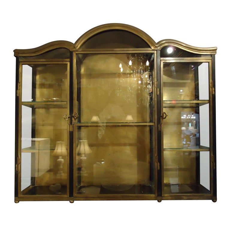 Vintage Chapman Metal Vitrine at 1stDibs