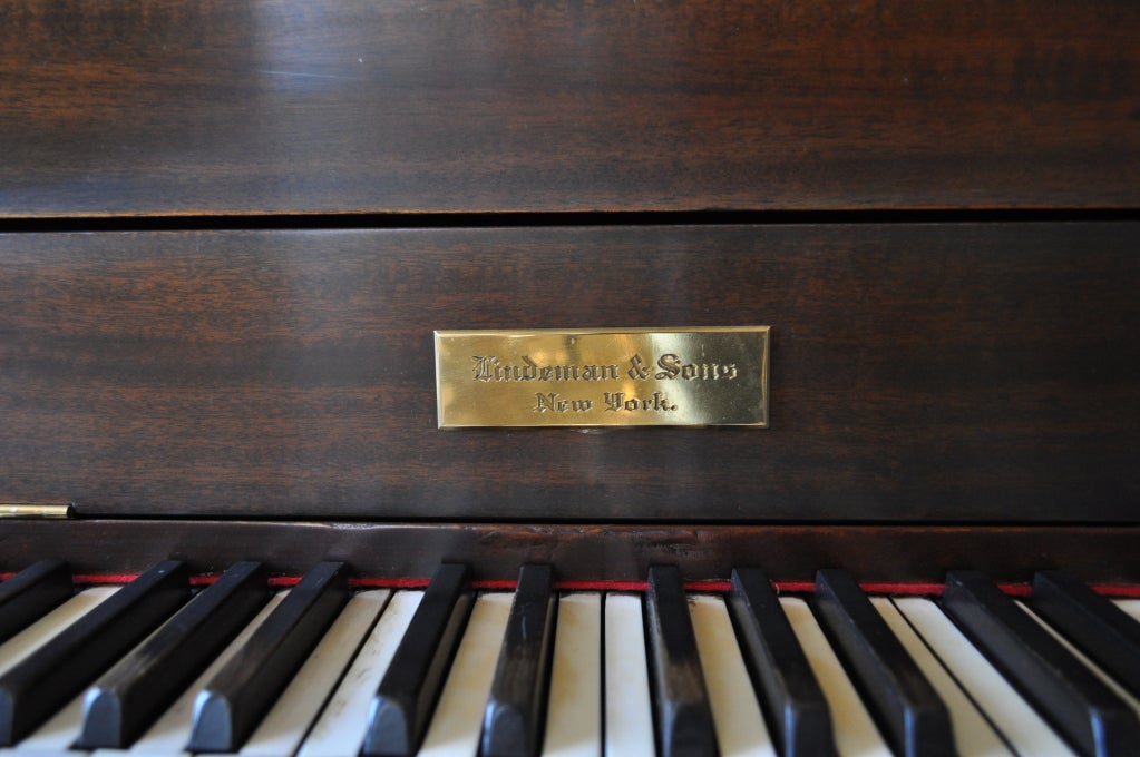 lindeman and sons baby grand piano