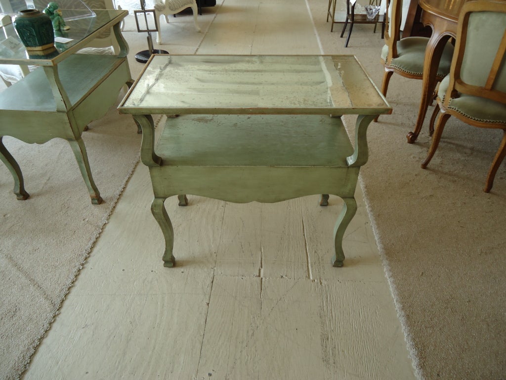 Pair of Vintage Jansen Painted End tables