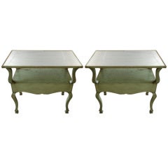Pair of Vintage Jansen Painted End tables