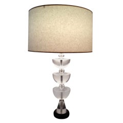 Midcentury Modern Lucite Table Lamp
