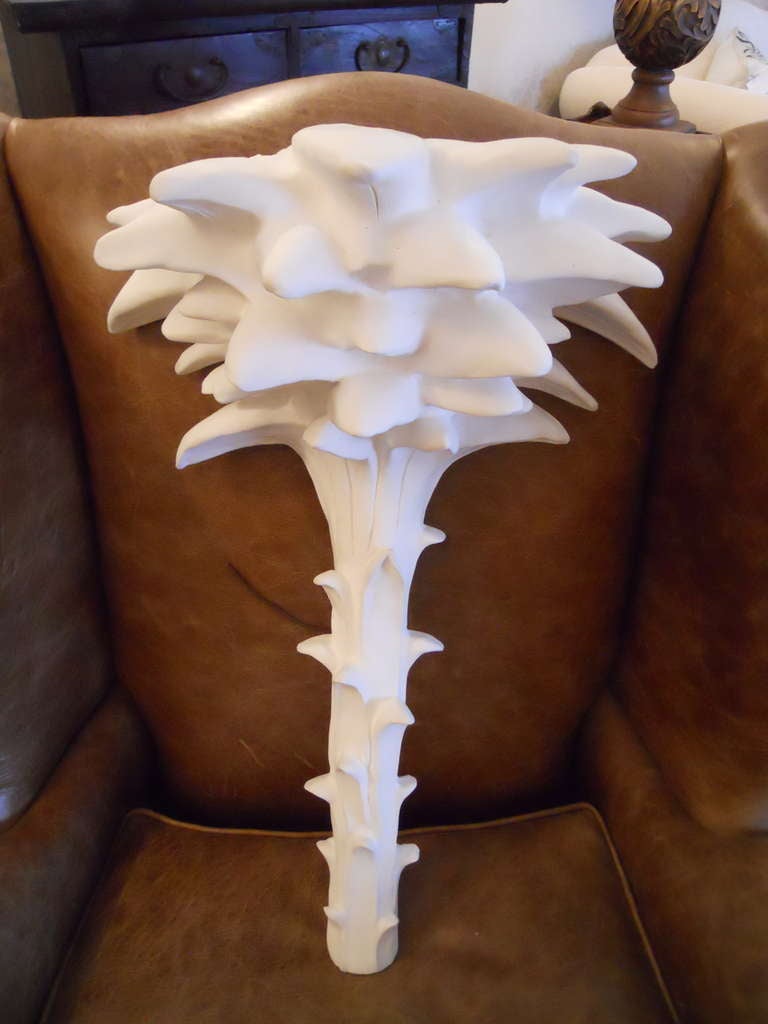 Four White Sconces In The Style Of Serge Roche