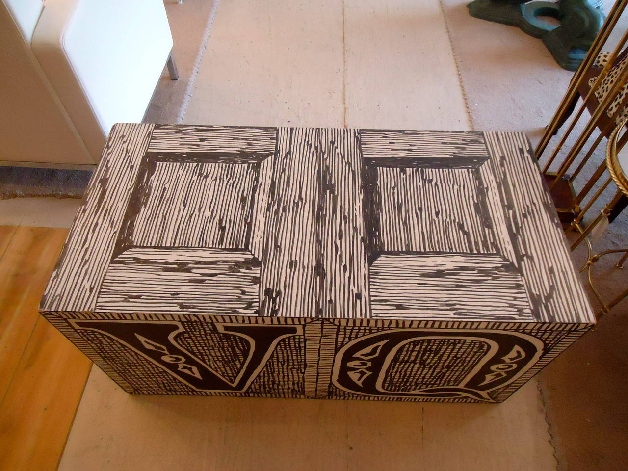 American Rare Cube End or Coffee Tables by Famed Artist Edward Gorey