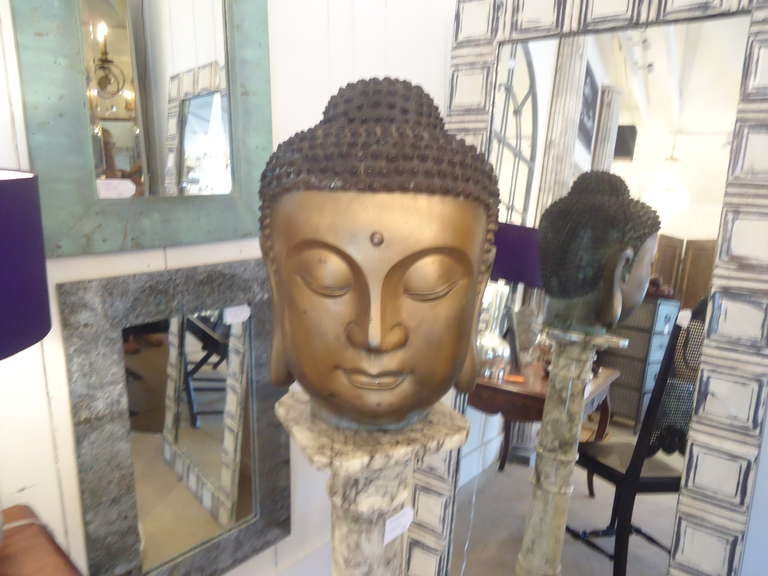 Big Bronze Buddha Head