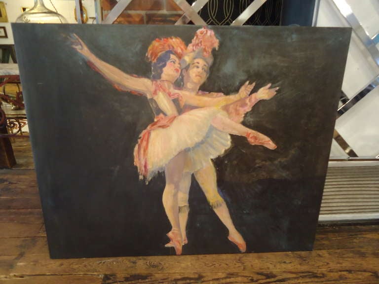 Theatrical Enormous Painting of Dancers