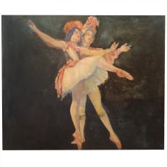 Theatrical Enormous Painting of Dancers