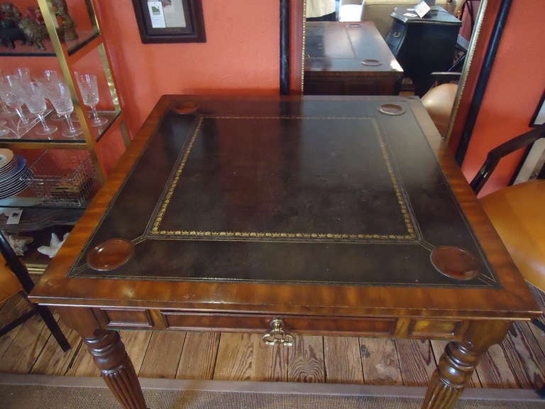 Maitland Smith Game Table In Excellent Condition In Hopewell, NJ