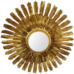 Vintage Gilt Sunburst Mirror