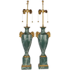 Pair of Hollywood Regency Mario Buatta for Frederick Cooper Lamps