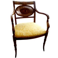 Gorgeous Italian Handpainted Regency Chair