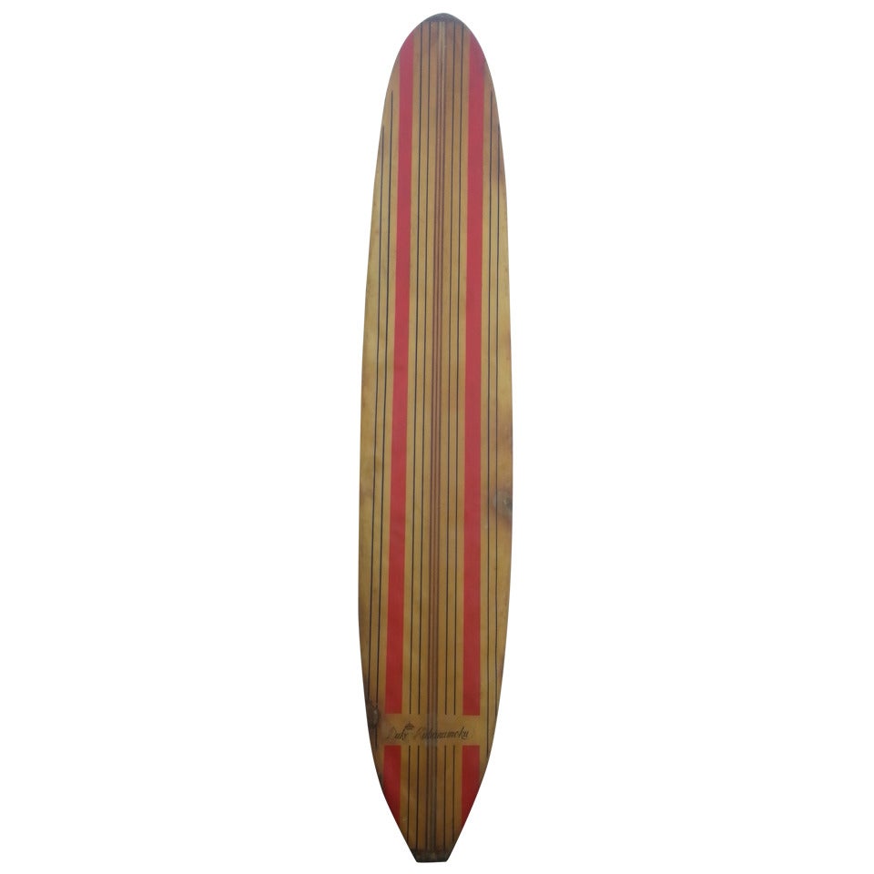 Vintage Duke Kahanamoku Surfboard
