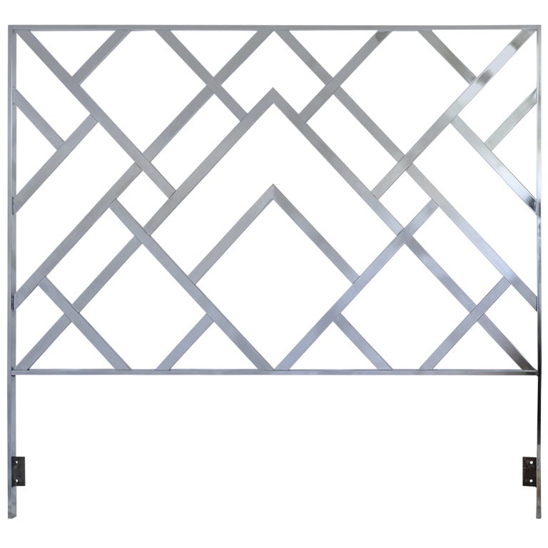 Midcentury Modern Chrome Headboard