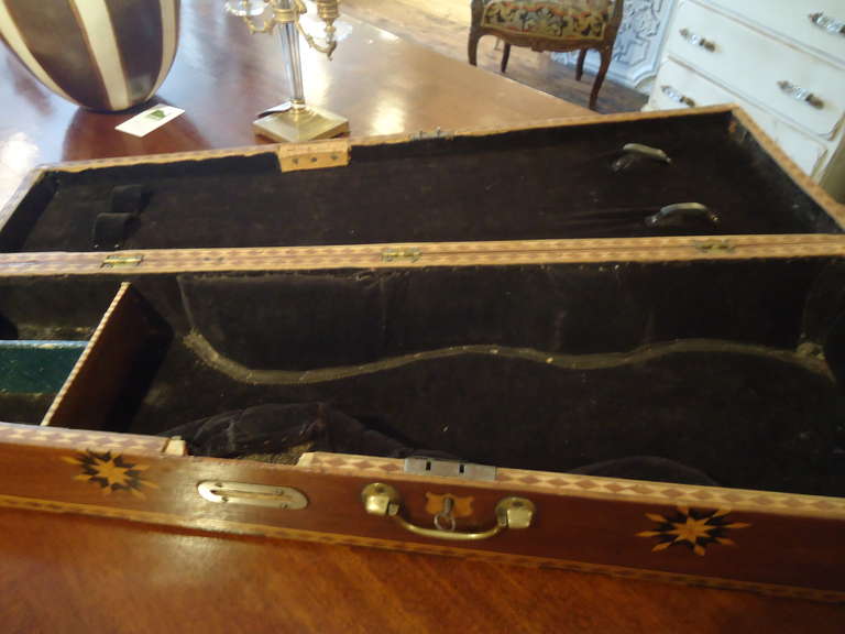 Folk Art Exemplary Handmade Exotic Wood Violin Case