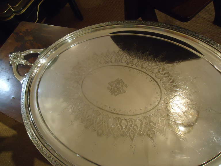 Gorham Silver Plated Aesthetic Movement Tray 2