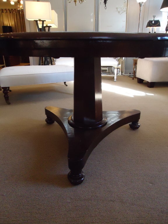 Antique Tilt Top Crotch Mahogany Dining Table