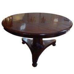 Antique Tilt Top Crotch Mahogany Dining Table