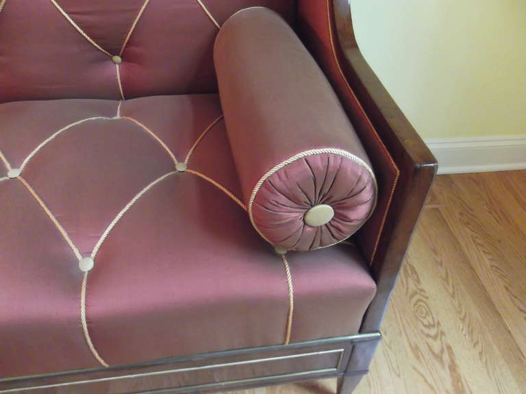 Fabulous Baltic Neoclassical Yew and Parquetry Sofa 1