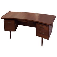 Mid Century Modern Walnut Desk